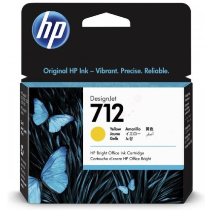 HP INK NO.712 YELLOW (3ED69A),  (3ED69A)