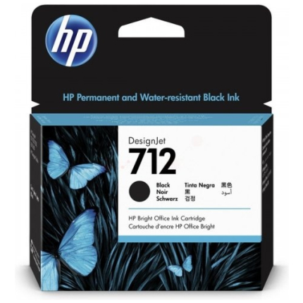 HP INK NO.712 BLACK 80ml.  (3ED71A)