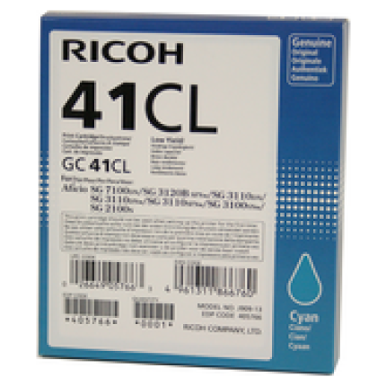 RICOH INK CART. GC41 CYAN HC 2200KOP. (405762)