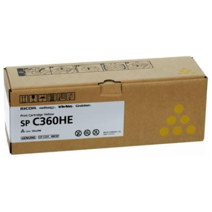RICOH TONER CARTRIDGE YELLOW (408187, SPC360HE),  (408187)