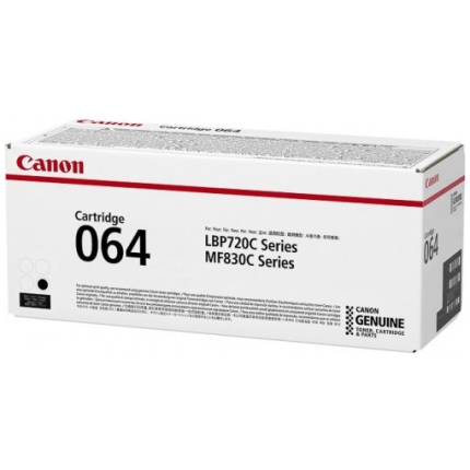 CANON 064BK (4937C001), BLACK, FOR LASER PRINTERS, 6000 PAGES. (4937C001)