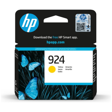 HP 924 (4K0U5NE) Ink Cartridge, Yellow (4K0U5NE)