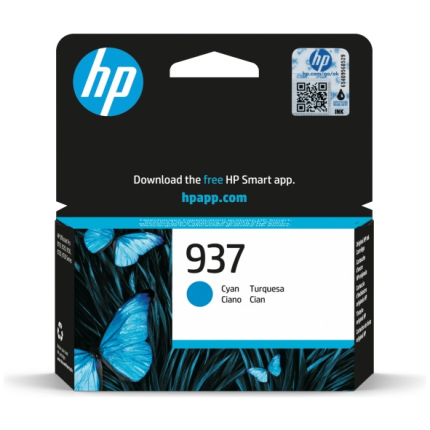 HP 937 (4S6W2NE) Ink Cartridge, Cyan (4S6W2NE)