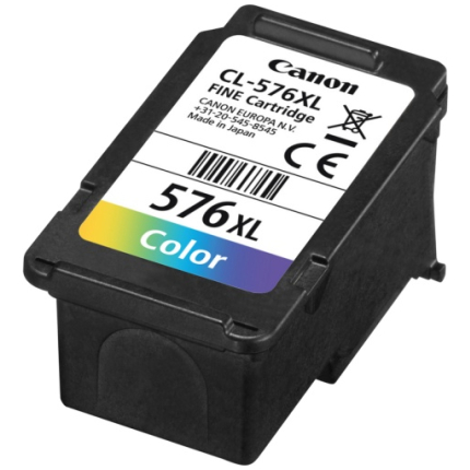 Canon CL-576XL (5441C001) Ink Cartridge, Cyan, Magenta, Yellow (5441C001)