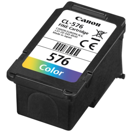 Canon CL-576 (5442C001) Ink Cartridge, Cyan, Magenta, Yellow (5442C001)