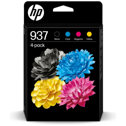 HP 937 CMYK (6C400NE) Ink Cartridge Multipack, C/M/Y/BK (6C400NE)