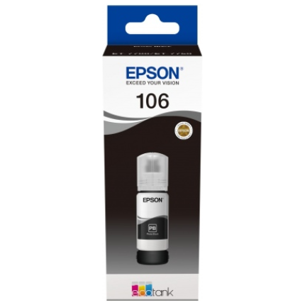 EPSON INK 106 PHOTO BLACK  70ML,  (C13T00R140)