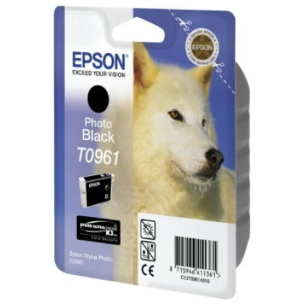 EPSON T0961, CARTRIDGE, BLACK (C13T09614010)