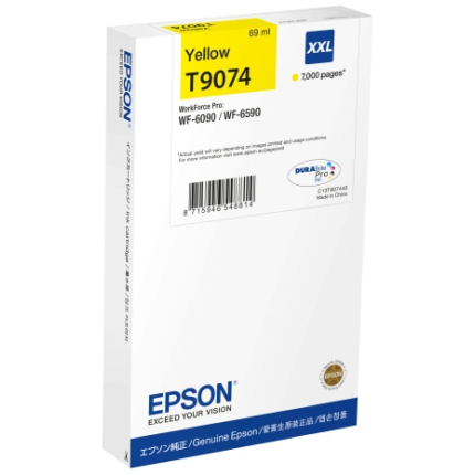 Epson T9074 XXL (C13T90744N) Ink Cartridge, Yellow (C13T90744N)