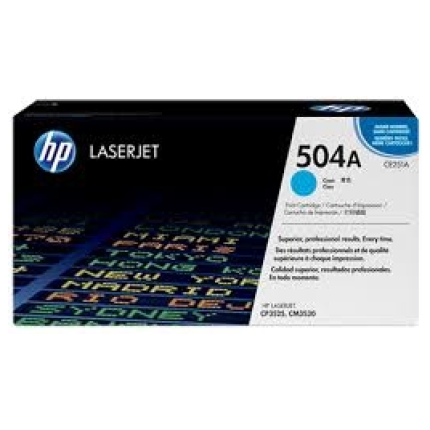 HP CARTRIDGE NO.504A CYAN (CE251A),  (CE251A)