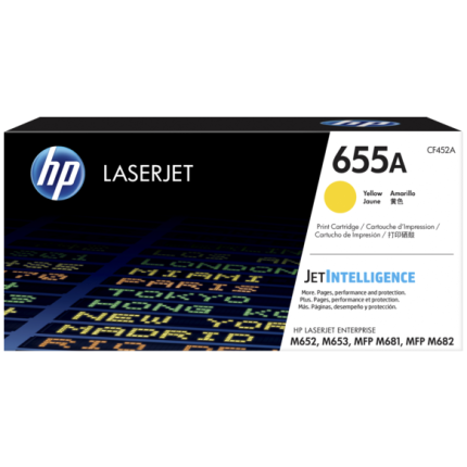 HP CARTRIDGE NO.655A YELLOW (CF452A),  (CF452A)
