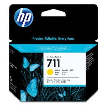 HP INK NO.711 YELLOW 29ML. (CZ132A)