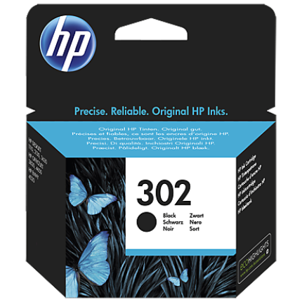 HP INK NO.302 BLACK (F6U66AE),  (F6U66AE)