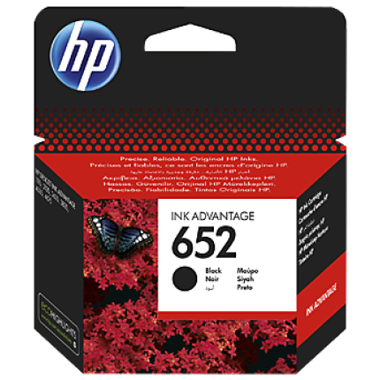 HP INK NO.652 BLACK (F6V25AE),  (F6V25AE)