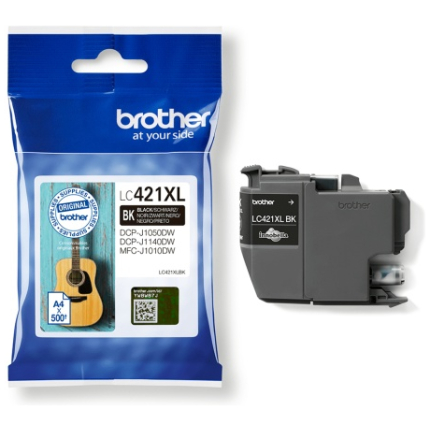 Brother LC421XL (LC421XLBK) Ink Cartridge, Black (LC421XLBK)
