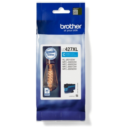 Brother LC-427XLC (LC427XLC) Ink Cartridge, Cyan (LC427XLC)