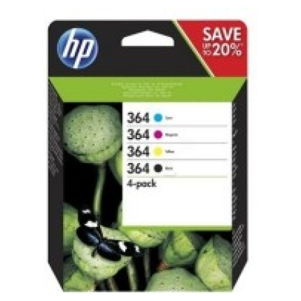 HP INK NO.364 COMBO PACK BLACK + COLOR (N9J73AE),  (N9J73AE)