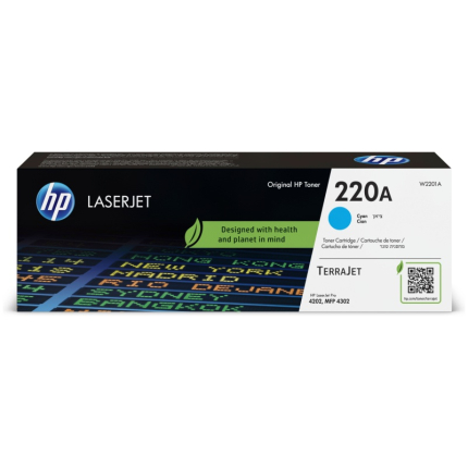 HP 220A (W2201A) Toner Cartridge, Cyan (W2201A)