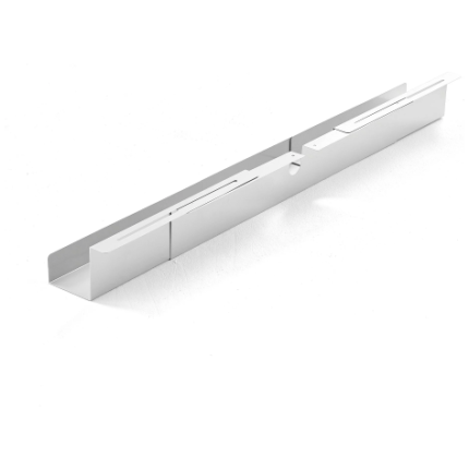 Cable management tray, adjustable 920-1500x120x115mm, White