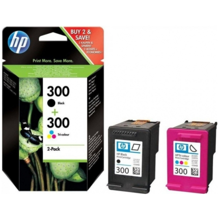 HP INK NO.300 COMBOPACK BLACK / TRICOLOR (CN637EE),  (CN637EE)
