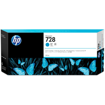 HP 728 (F9K17A) Ink Cartridge, Cyan (F9K17A)