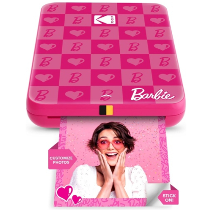 Barbie x Kodak STEP Slim Instant Mobile Photo printer Colour ZINK 2x3'' 1ppm, Bluetooth, Pink (RODMPSB10)