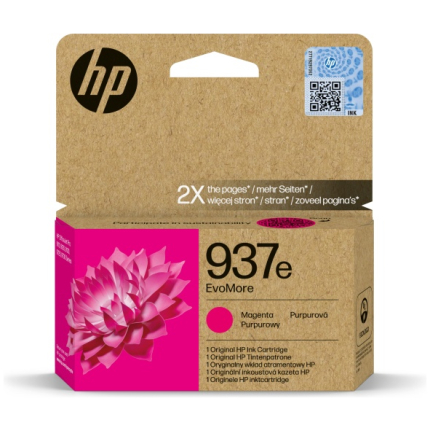 HP 937e EvoMore (4S6W7NE) Ink Cartridge, Magenta (4S6W7NE)