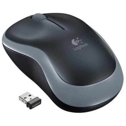 LOGITECH M185 cordless Notebook Mouse USB black grey