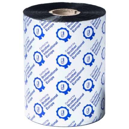 Brother BWS-1D600-110 Standard Wax Thermal Transfer Ink Ribbon 110mm x 600m, Black (BWS1D600110)