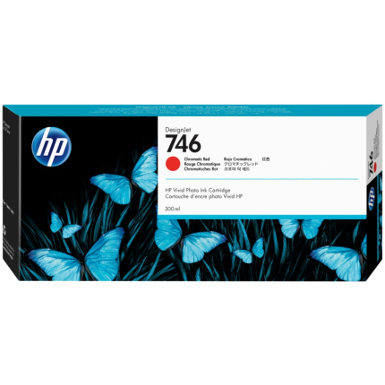 Ink Cartridge HP 746 300-ml DesignJet Chromatic Red,  (P2V81A)