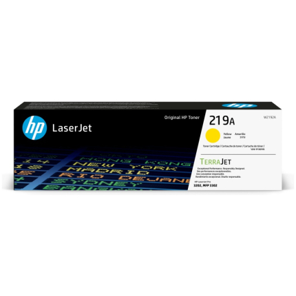 HP 219A (W2192A) Toner Cartridge, Yellow (W2192A)