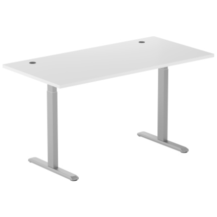 Adjustable Height Table Up Up Bjorn Gray, Table top M White