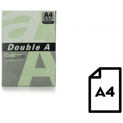 Colour paper Double A, 80g, A4, 500 sheets, Lagoon