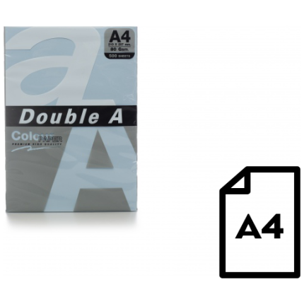 Colour paper Double A, 80g, A4, 500 sheets, Ocean