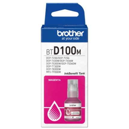 Brother BTD100M Ink Refill Bottle, Magenta (BTD100M)