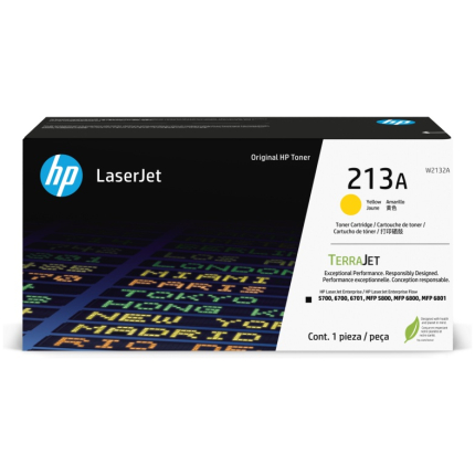 HP 213A (W2132A) Toner Cartridge, Yellow (W2132A)