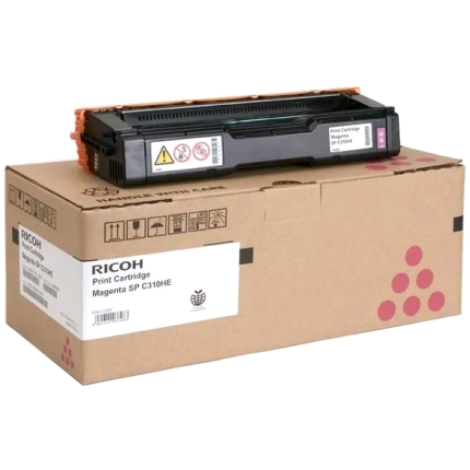 Ricoh SP C310HE (407636) Toner Cartridge, Magenta (407636)