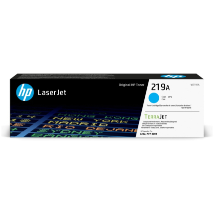 HP 219A (W2191A) Toner Cartridge, Cyan (W2191A)