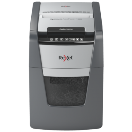 Shredder Rexel Optimum AutoFeed+ 100XP Cross Cut P4, 34l (Replace Rexel Auto+ 90X)