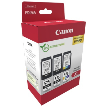 Canon PG-575XL/CL-576XL (5437C004) Ink Cartridge Multipack, BK/CMY (5437C004)