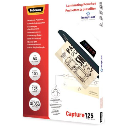LAMINATOR POUCH IMAGELAST/A3 125 100PCS 5307506 FELLOWES