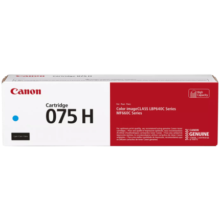 Canon CRG 075H C (6368C002) Toner Cartridge, Cyan (6368C002)