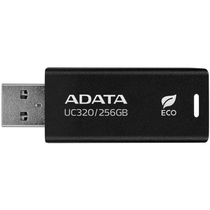 MEMORY DRIVE FLASH USB3.2 256G/BLACK UC320-256G-RBK/BK ADATA