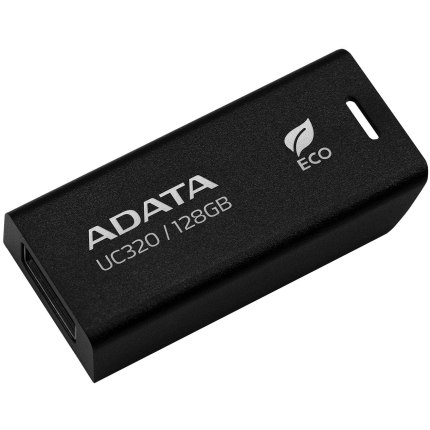 MEMORY DRIVE FLASH USB3.2 128G/BLACK UC320-128G-RBK/BK ADATA