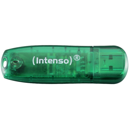 MEMORY DRIVE FLASH USB2 8GB/GREEN 3502460 INTENSO