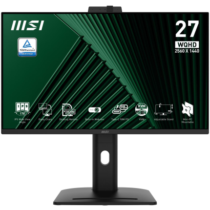 LCD Monitor|MSI|PRO MP275QPDG|27"|Business|Swivel|Pivot|Height adjustable|Tilt|Matte|Panel IPS|2560x1440|16:9|100Hz|5 ms|Speakers|PROMP275QPDG