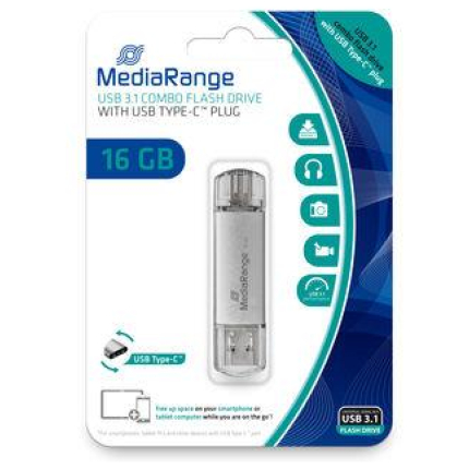 MEMORY DRIVE FLASH USB3 16GB/MR935 MEDIARANGE