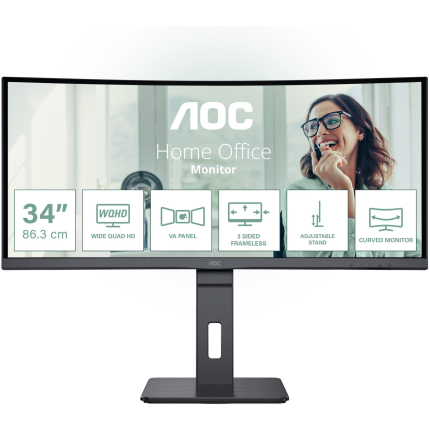 LCD Monitor|AOC|34 "|3440 x 1440 pixels|UltraWide Quad HD|Native aspect ratio 21:9|LED|Curved|CU34P3CV