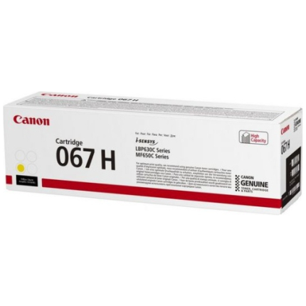 Canon 067H (5103C002) toner cartridge, Yellow (2350 pages) (SPEC) (5103C002/SPEC)
