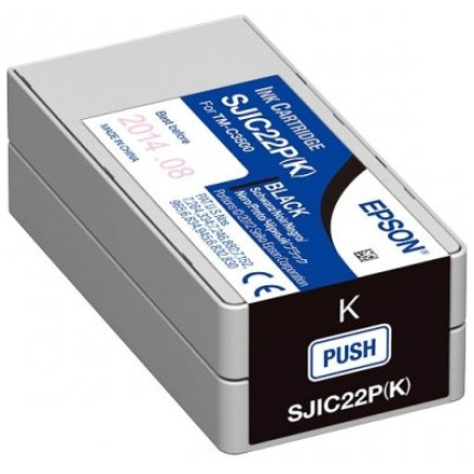 Epson SJIC22P(K) (C33S020601), Black, for ink printers, 33 ml. (C33S020601)